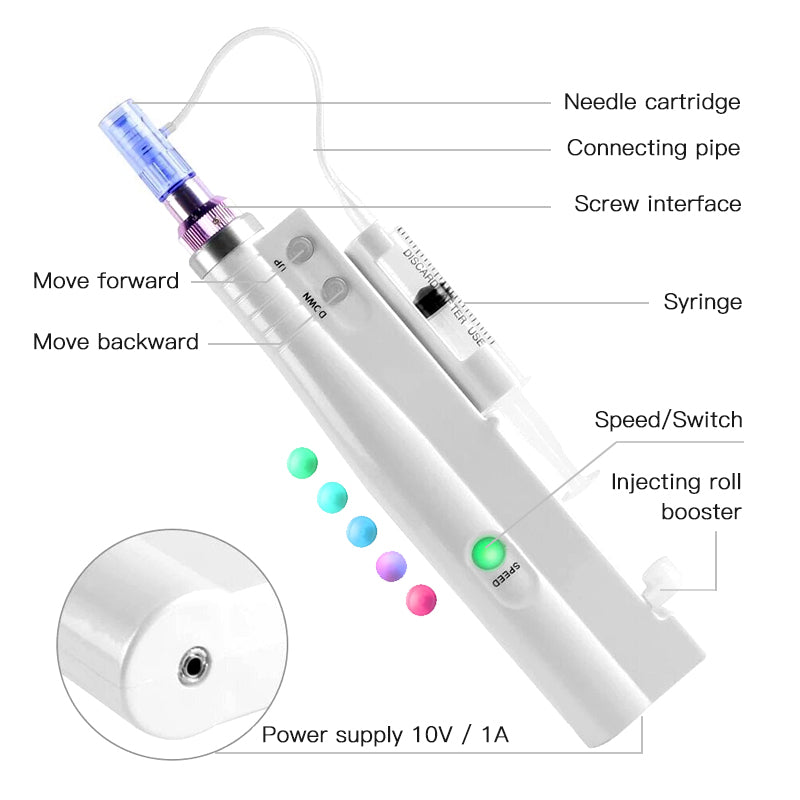 Mini Nano Meso Gun 2 In 1 Meso Injector Portable Device for Skin-booster Treatment