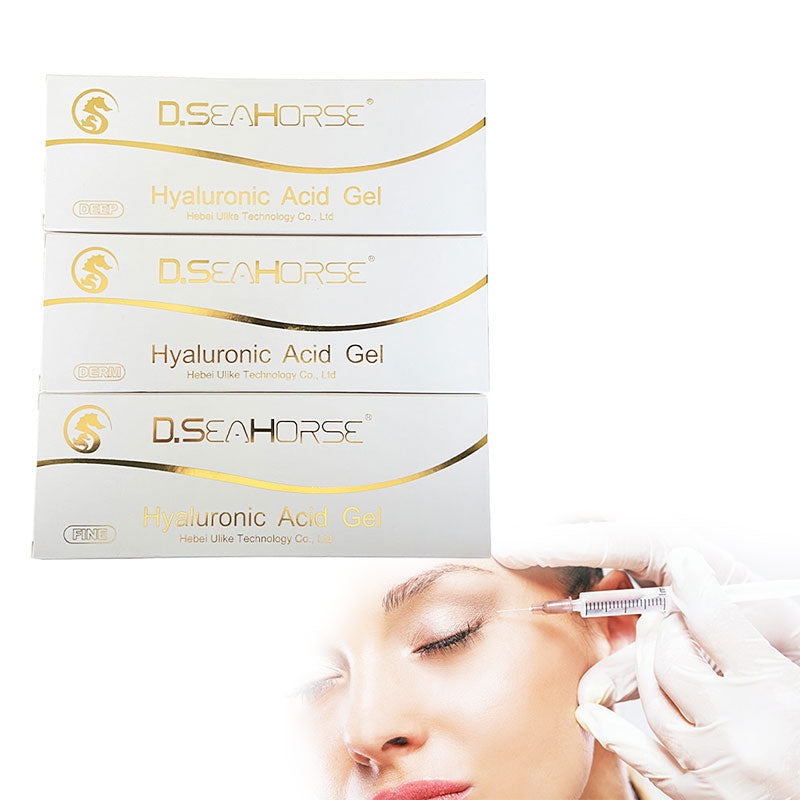 “Fine” D.seahorse Hyaluronic Acid Filler for Forehead Glabella Under Eye Neck Hand Temples Crow`s Feet Filler