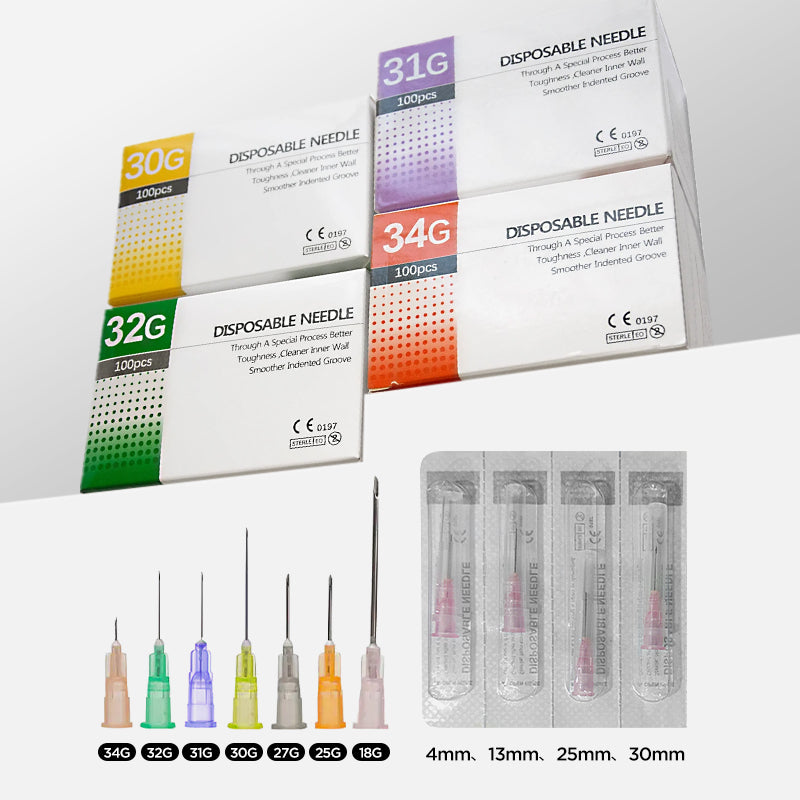 Korean Disposable Hypodermic Needle 18G 25G 27G 30G 31G 32G 34G Painless Small Needle