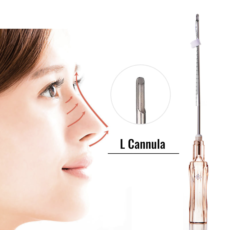 PCL Nose Threads L type Cannula 19g 38mm 60mm