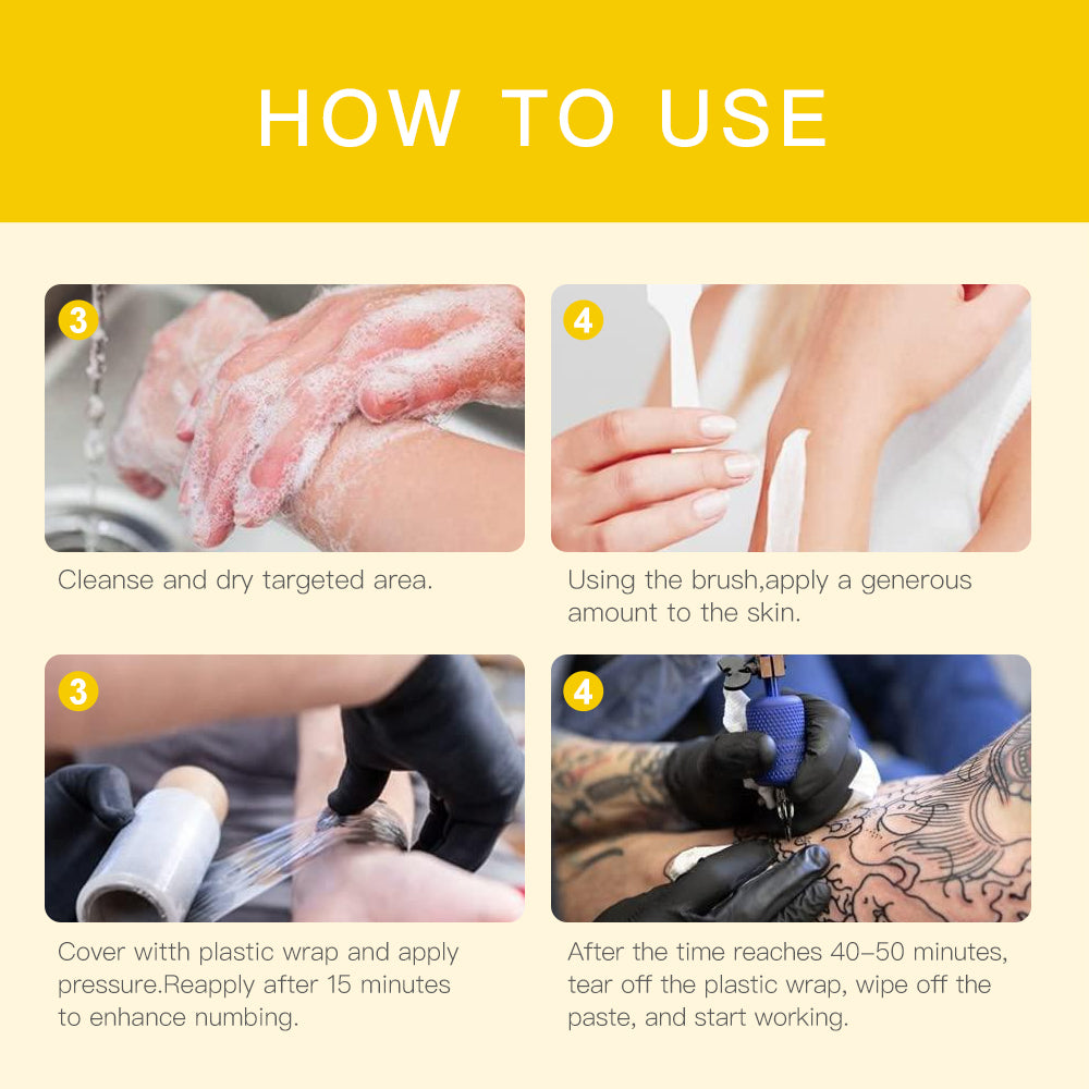 Prinumb Long Lasting Painless Numbing Cream for Tattoo Microbladling Waxing Piercing Injection Topical Numbing Cream
