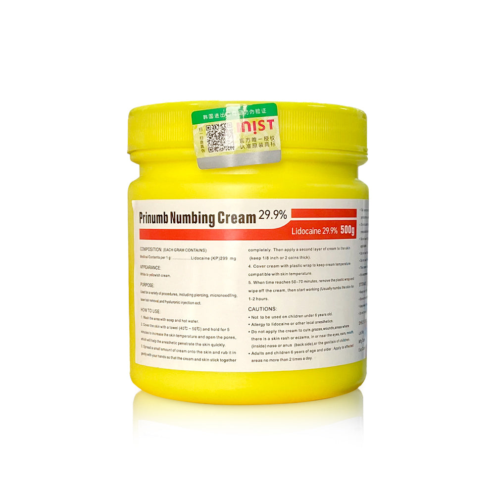 Prinumb Long Lasting Painless Numbing Cream for Tattoo Microbladling Waxing Piercing Injection Topical Numbing Cream
