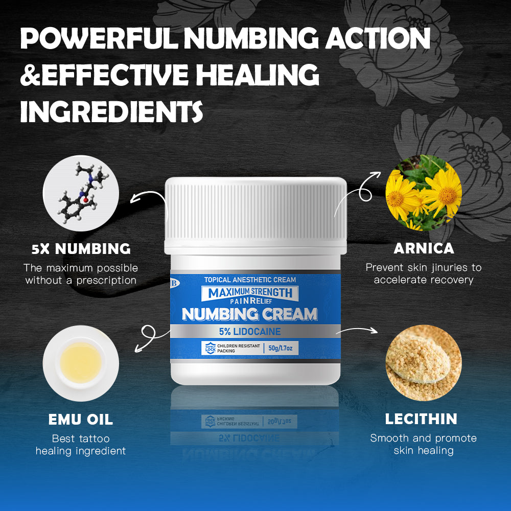 FDA Approved Tattoo Numbing Cream Topical Anesthetic Cream