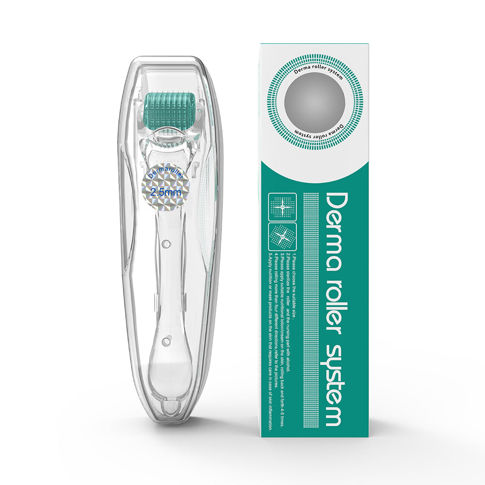 Derma Roller Titanium 192 Microneedling Roller with Case At Home Microneedling Device for Women and Men