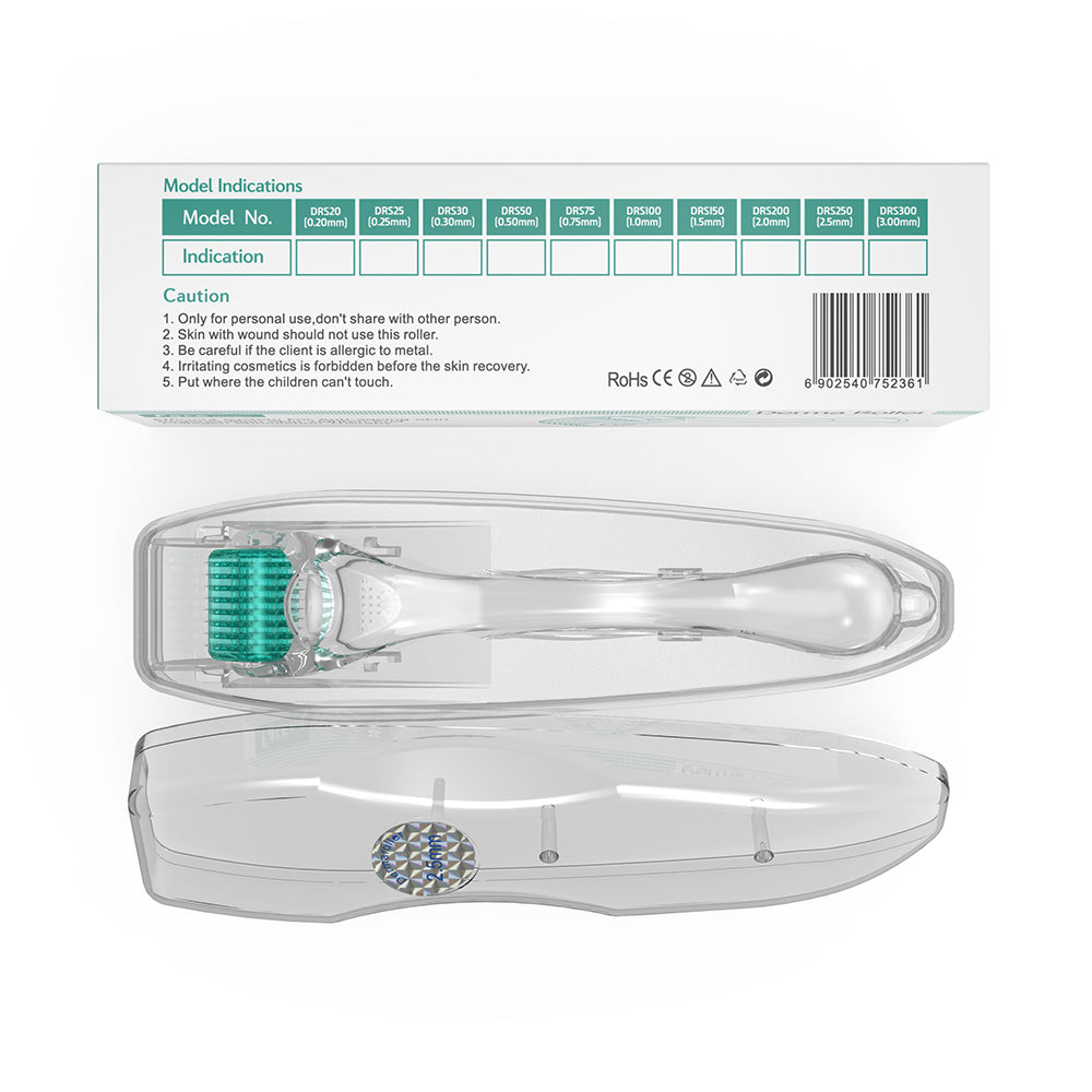 Derma Roller Titanium 192 Microneedling Roller with Case At Home Microneedling Device for Women and Men
