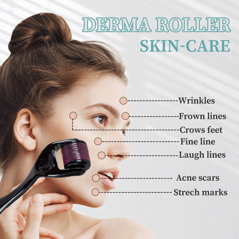 Dermal Roller 540 Microneedling Roller for Hair Beard Face Skin
