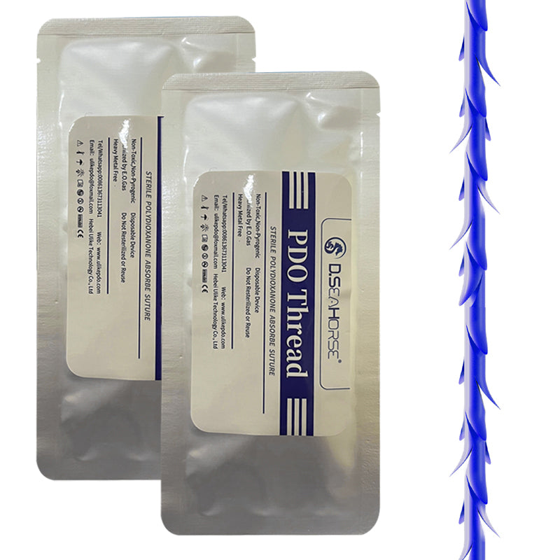 PDO Spiculated Cog Thread for Nasolabial Fold Jawline Cheek Chin Face Lifting