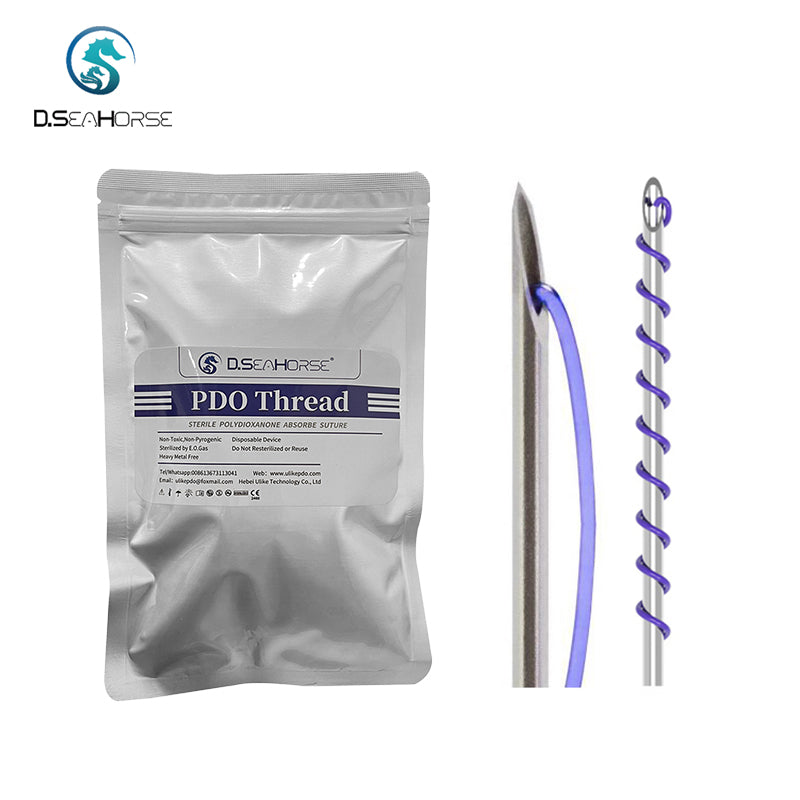D.SEAHORSE PDO/PCL smooth and cog Threads for neck lifting fills fine lines