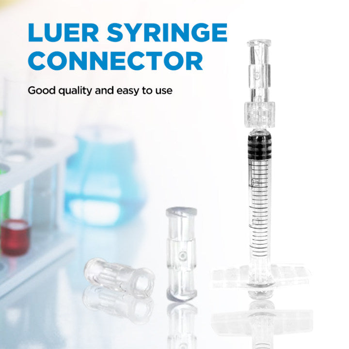 Luer Lock Connector Female Luer Syringe to Syringe Transfer Joint PP Syringe Adapter Coupler
