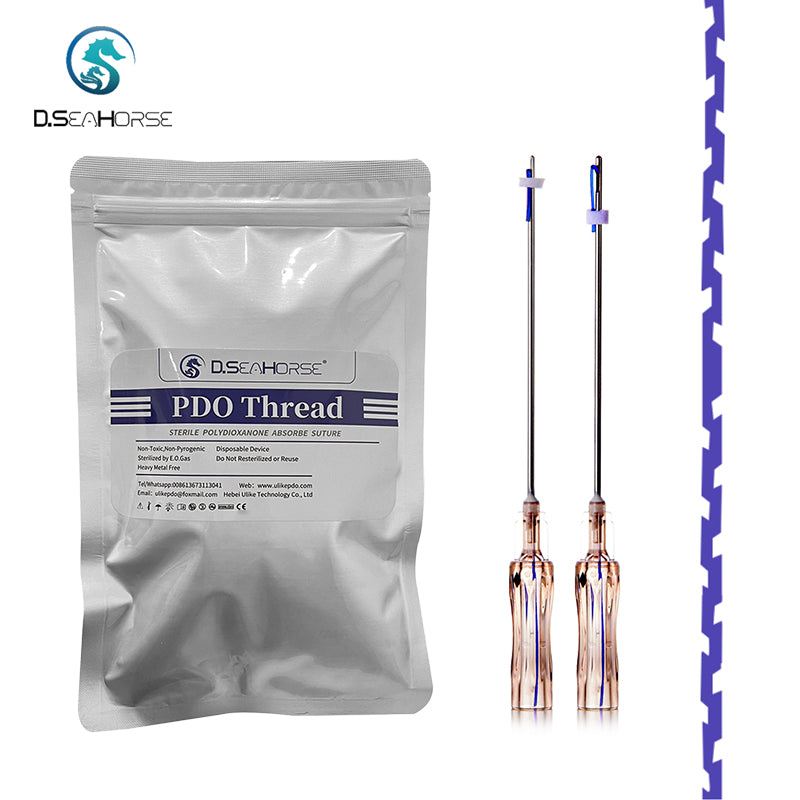 PDO Traction Thread Molding 18g 19g for Forehead Glabella Neck Breast Abdomen Cheek Lifting