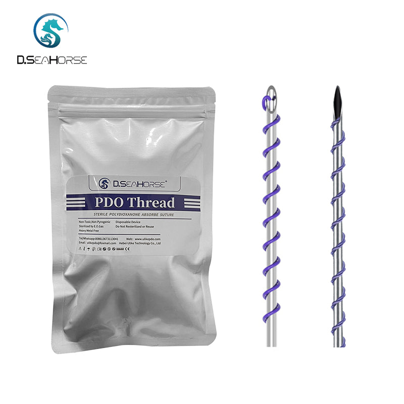 PDO Screw Threads for Lip Smoker Lines Nasolabial Folds Cheek Face Filling