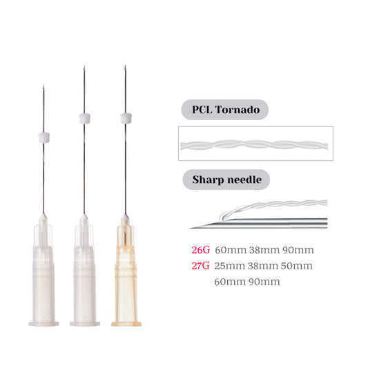 PCL Tornado Threads Sharp Needle 26g 27g