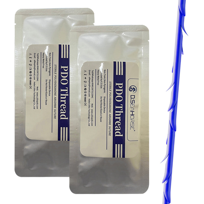 PDO Spiculated Cog Thread for Nasolabial Fold Jawline Cheek Chin Face Lifting