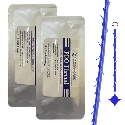PDO Spiculated Cog Thread for Nasolabial Fold Jawline Cheek Chin Face Lifting